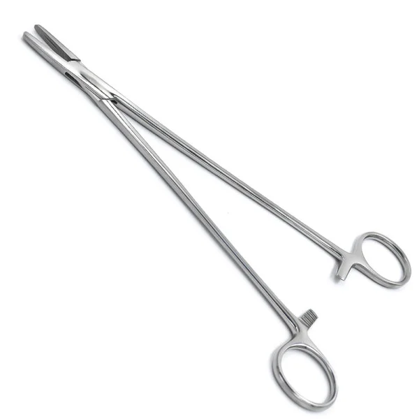 07.PI.133.2. Голкотримач Mayo-Hegar (Мейо-Гегар), загальнохірургічний, з жолобком, 230 мм.